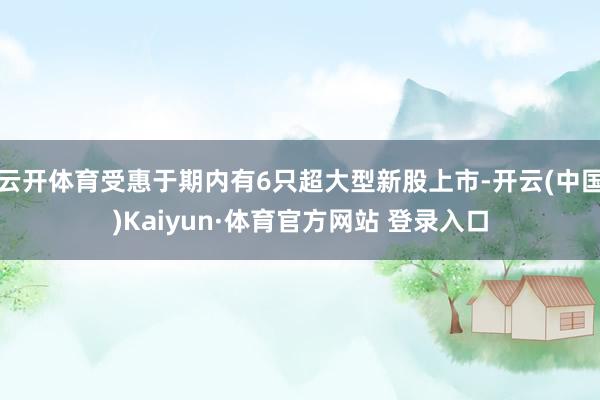 云开体育受惠于期内有6只超大型新股上市-开云(中国)Kaiyun·体育官方网站 登录入口